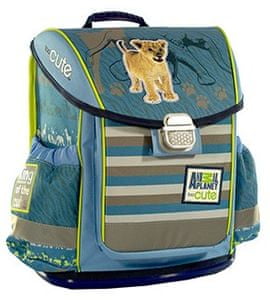  Animal Planet ruksak, 42 x 34 x 20 cm, školski, ergonomski, tvrdi, Lav  