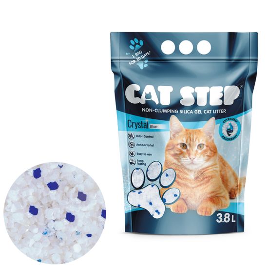 CAT STEP pijesak za mačji WC Crystal Blue, 1,67 kg