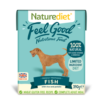Naturediet Feel Good Fisch pseća hrana, riba s povrćem i rižom, 390g