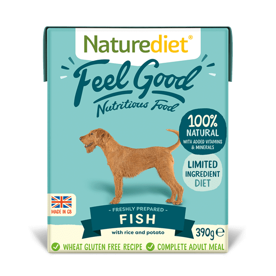 Naturediet Feel Good Fisch pseća hrana, riba s povrćem i rižom, 390g