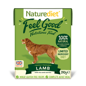 NatureDiet Feel Good pseća hrana Lamb, 390 g