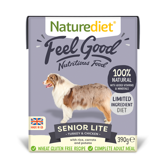 Naturediet Feel Good Senior Lite hrana za starije pse, 390 g