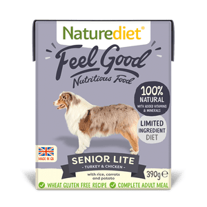 NatureDiet Feel Good pasja hrana Senior Lite, 390 g
