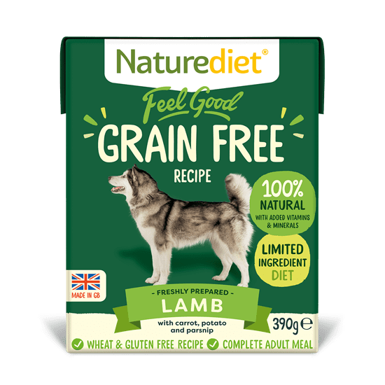 Naturediet Feel Good Grain Free Lamb pseća hrana, 390 g