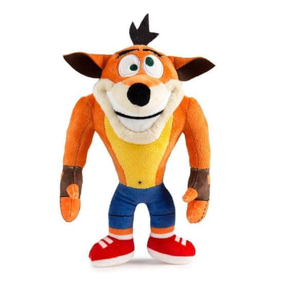 Kidrobot Phunny Crash Bandicoot plišana igračka, Crash Crazy Eyes Standing, 20 cm