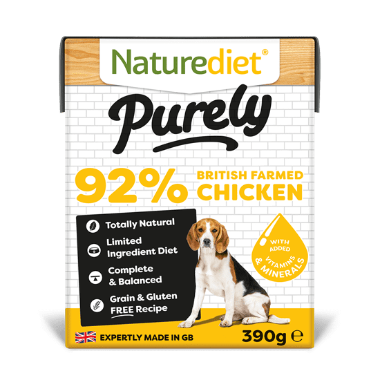 Naturediet Purely Chicken pseća hrana, piletina, 390 g