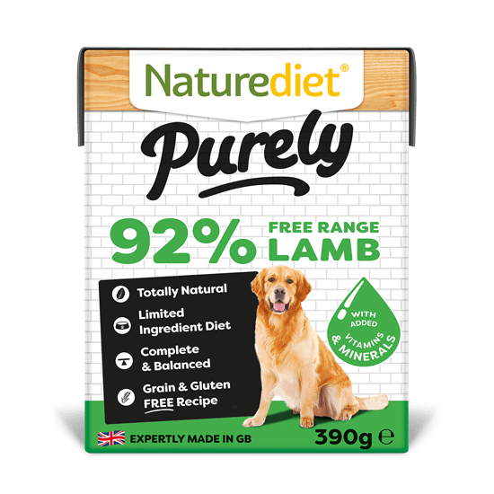 Naturediet Purely Lamb pseća hrana, janjetina, 390 g