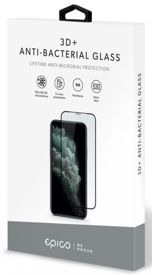 EPICO zaštitno staklo Anti-bacterial 3D+ Glass za iPhone XR/11, crno