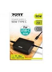 Port Designs kabel za napajanje Type-C, 90 W, EU