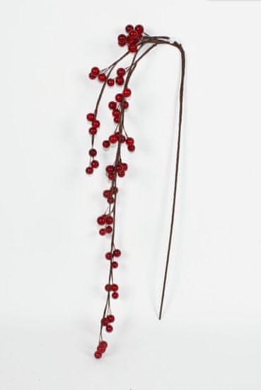 DUE ESSE Božićna ukrasna grančica prirodne jagode, 90 cm