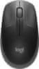 Logitech M190 bežični optički miš, crne boje
