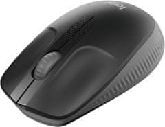 Logitech M190 bežični optički miš, crne boje