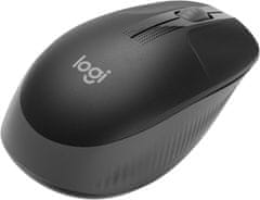 Logitech M190 bežični optički miš, crne boje