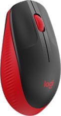 Logitech M190 Wireless miš, crvena