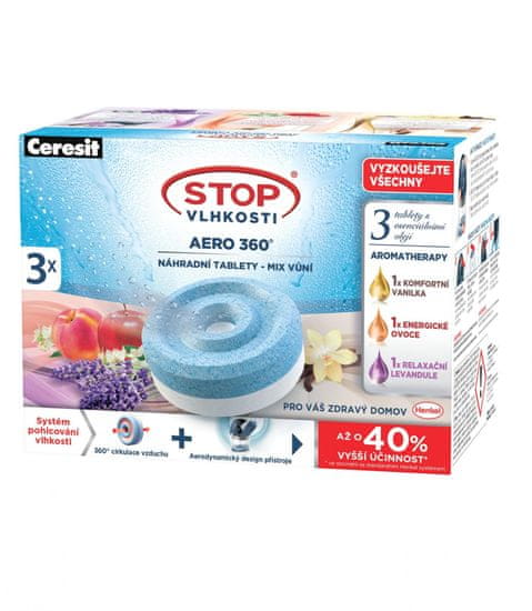 Ceresit STOP vlagi AERO 360° tablete 3u1 3x450 g aroma