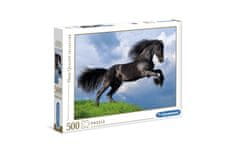 Clementoni puzzle 500 HQC, Fresian black horse (35071)