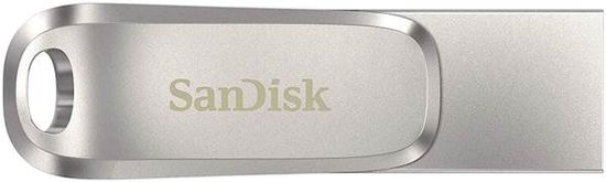 SanDisk Ultra Dual Luxe USB C i USB memorijski stick, 1 TB, srebrni