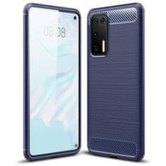 MG Carbon Case Flexible silikonska maska za Huawei P40, plava