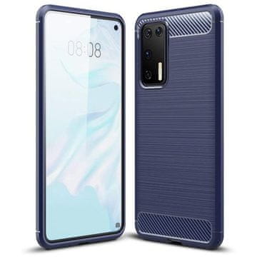 MG Carbon Case Flexible silikonska maska za Huawei P40, plava