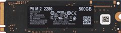 Crucial P5 SSD, 500 GB, M.2 80 mm PCI-e 3.0 x4 NVMe, 3D TLC