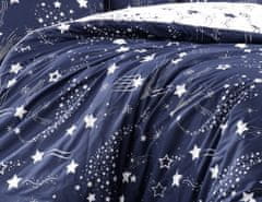 BedTex posteljina Galaxy, 140x200/ 70x90 cm, plava