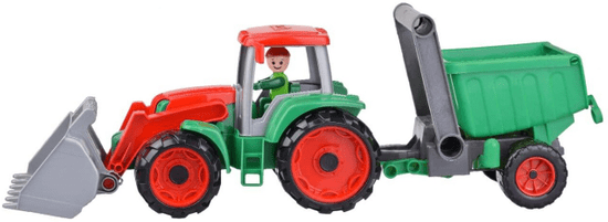 LENA traktorski utovarivač Car Truxx s prikolicom, s figuricom