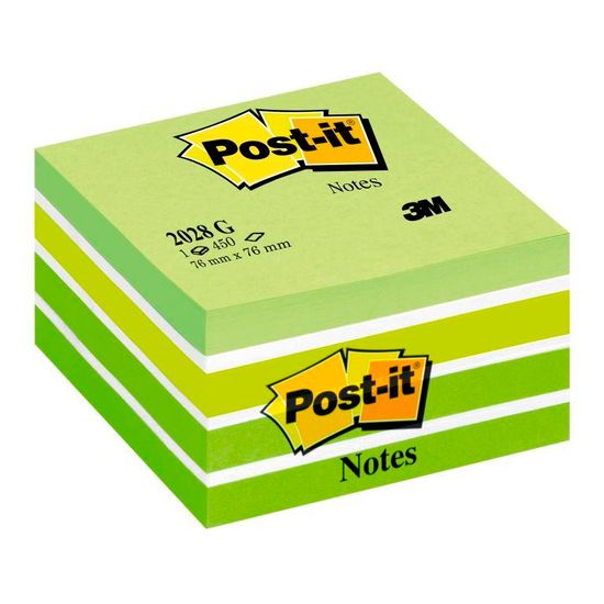 Post-It kocka 2028-G AQUA, zelena