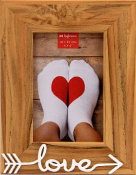 Hofmann Okvir za fotografiju 10x15 cm, drvo, stolni, zidni, 739 Love
