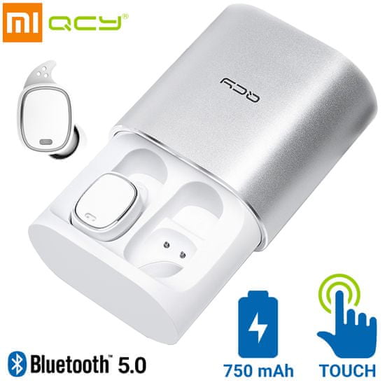 Xiaomi QCY T1 Pro bežične sportske slušalice, TWS, Bluetooth 5.0, bijele