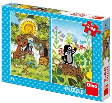 DINO Krtek slagalica, 2x 48 dijelova