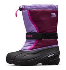 Sorel Youth Flurry DTV Purple Dahlia zimske cipele za djevojčice, ljubičaste, 33