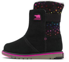 Sorel Youth Rylee BLK Stars Black zimske cipele za djevojčice, crne, 32