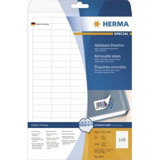 Herma Movables® 10000 naljepnice, A4, 17,8 x 10 mm, 25/1