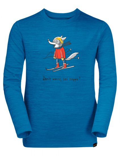 Jack Wolfskin majica za dječake Skiing Wolf Longsleeve Kids 1608831-1361