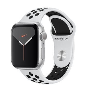 Apple Watch Nike Series 5 GPS, 40 mm, srebrno aluminijsko kućište s platinasto-crnom trakom