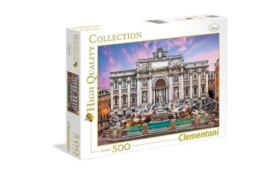 Clementoni puzzle 500 HQC, Trevi Fountain (35047)