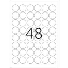 Herma Movables® 4387 naljepnice, A4, okrugle, 30 mm, bijele