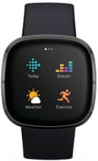 Fitbit fitnes sat Sense, Carbon/Graphite Stainless Steel