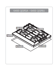 Simfer plinska ploča za kuhanje 6400 QGRSA