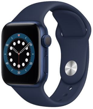 Apple Watch Series 6 pametni sat, 40 mm, plavo aluminijsko kućište s mornarsko plavim sportskim remenom
