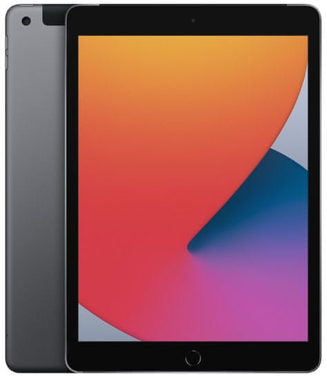Apple iPad 8 tablet, Cellular, 128GB, Space Gray (MYML2FD/A)