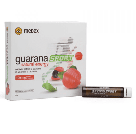 Medex Guarana natural energy Sport, 5 x 9 ml