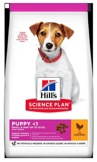 Hill's Science Plan Canine Puppy Small & Mini Chicken hrana za štenad, 3 kg