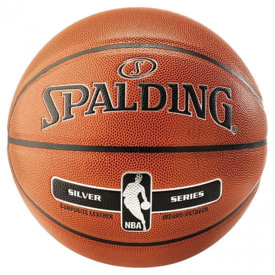Spalding NBA košarkaška lopta, br. 7, srebrna