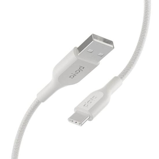 Belkin Playa USB-A na USB-C najlonski kabel, 1 m, bijele boje