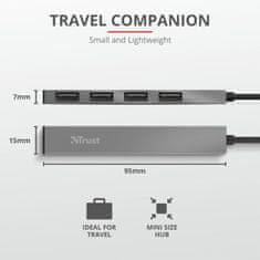 Trust Halyx 4-portni mini USB razdjelnik