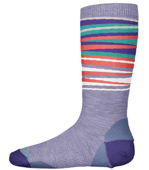 SmartWool K Wintersport Stripe purple mist dječje čarape