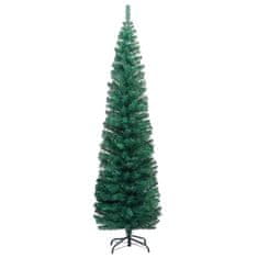 Vidaxl Tanko umjetno božićno drvce s postoljem zeleno 180 cm PVC