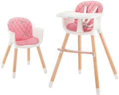 Kinderkraft Sienna dječji stolac, roza