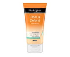 Neutrogena zaglađujući piling Clear & Defend (Facial Scrub), 150 ml